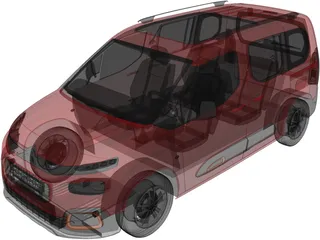 Citroen Berlingo (2021) 3D Model preview