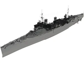 HMS London 3D Model preview
