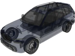 BMW X7 M60i (2023) 3D Model preview