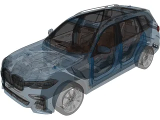 BMW X7 (2021) 3D Model preview