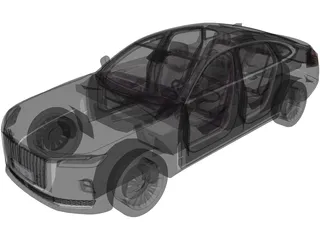 Hongqi H9 (2020) 3D Model preview