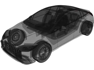 Mercedes-AMG EQE 53 (2021) 3D Model preview