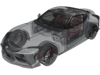 Toyota Supra (2020) 3D Model preview
