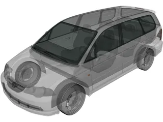 Honda Odyssey (1999) 3D Model preview