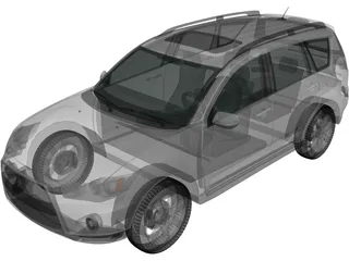 Mitsubishi Outlander GT (2010) 3D Model preview