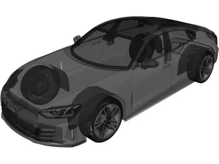 Audi e-tron GT (2022) 3D Model preview