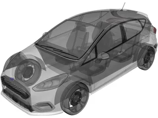 Ford Fiesta Sport (2021) 3D Model preview