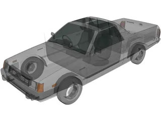 Subaru Brat GL (1981) 3D Model preview