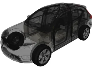 Volvo XC40 (2021) 3D Model preview