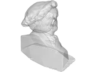 Richard Wagner Bust 3D Model preview