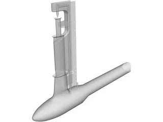 Gluhareff G8-2-20 Jet Engine 3D Model preview