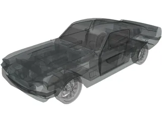 Ford Mustang Shelby GT500 (1967) 3D Model preview