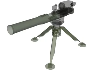 TOW Missile Launcher 3D Model preview