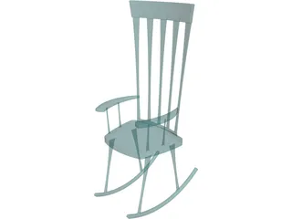 Rocking Chair 3D Model preview