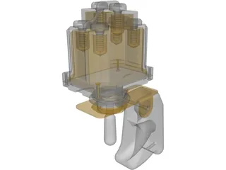 Cuttler&Hammer Toggle Switch with Guard 3D Model preview