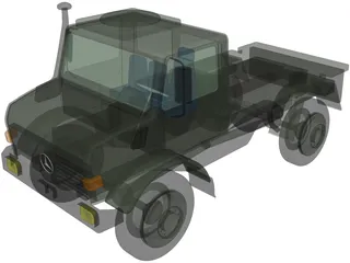 Mercedes-Benz Unimog 1300 4x4 Truck 3D Model preview