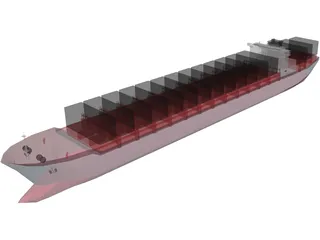 Container Ship 3D Model preview