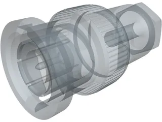 BNC Plug 3D Model preview
