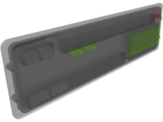 Tachograph for Truck 3D Model preview