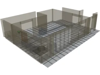 Living Room 3D Model preview