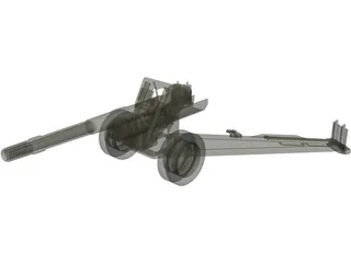 ML-20 WW2 Cannon 3D Model preview