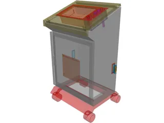 GSI Lumonics MW Classic Series Laser Control Console 3D Model preview