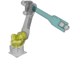 Fanuc Robotics M-16iB10L Robotic Arm 3D Model preview