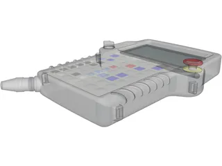 Fanuc Robotics MHE1 Teach Pendant 3D Model preview