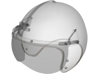 USAF P-4B Flight Helmet 3D Model preview