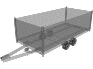 Trailer Anssems Msx 3000 3D Model preview