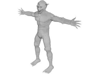 Orc 3D Model preview