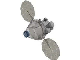 Orion Spacecraft 3D Model preview