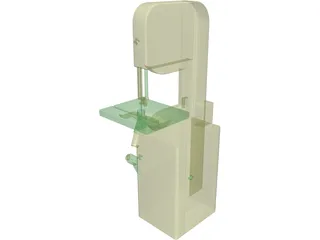 Wood Band Saw 20 in. 3D Model preview