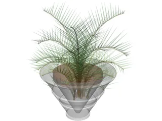 Plant in Vase 3D Model preview