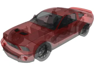 Ford Mustang Shelby GT500 3D Model preview