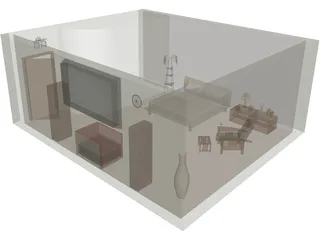 Bedroom 3D Model preview