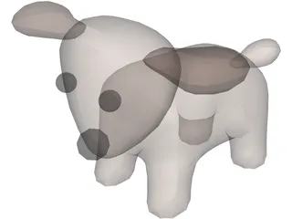 Toy Dog 3D Model preview