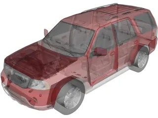 Lincoln Navigator (2004) 3D Model preview