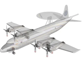 Lockheed P-3 Orion US Customs 3D Model preview