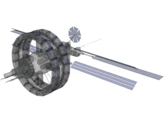 Freedom V Space Station 3D Model preview