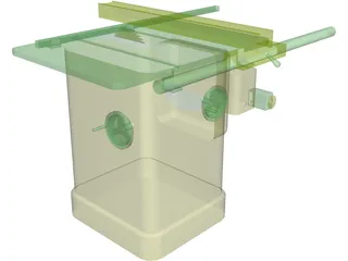 Delta Unisaw Table Saw 3D Model preview