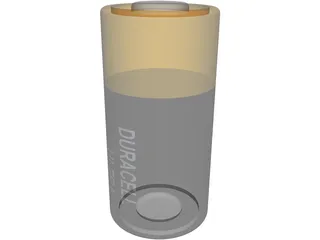 Duracell Battery 6V 3D Model preview