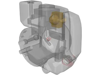Lawnmower Engine 3D Model preview
