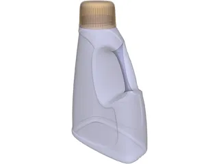 Detergent Bottle 3D Model preview