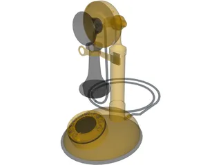 Telephone Old 3D Model preview