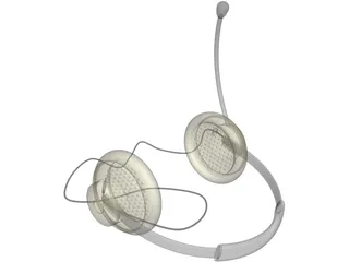Headphones with Mic 3D Model preview