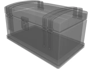 Wooden Chest 3D Model preview