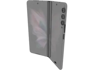 Samsung Galaxy Z Fold 3 3D Model preview
