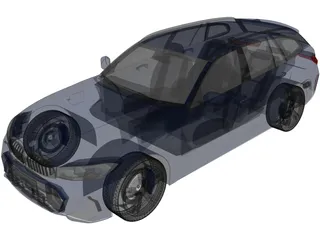 BMW 3-Series Touring (2022) 3D Model preview
