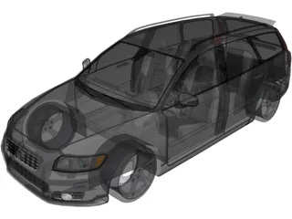 Volvo V50 3D Model preview